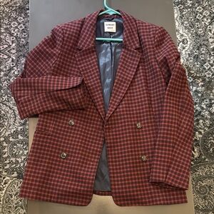 Sunday Best Red Checkered Blazer